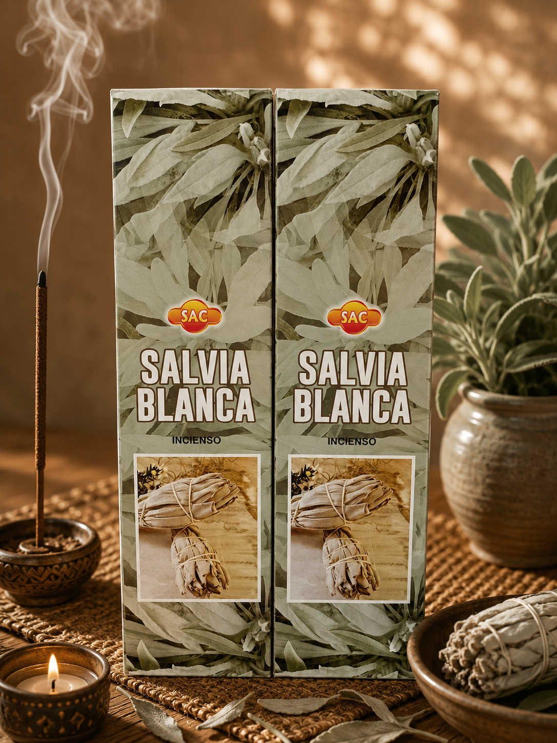 Inciensos SAC 2 Horas Salvia Blanca