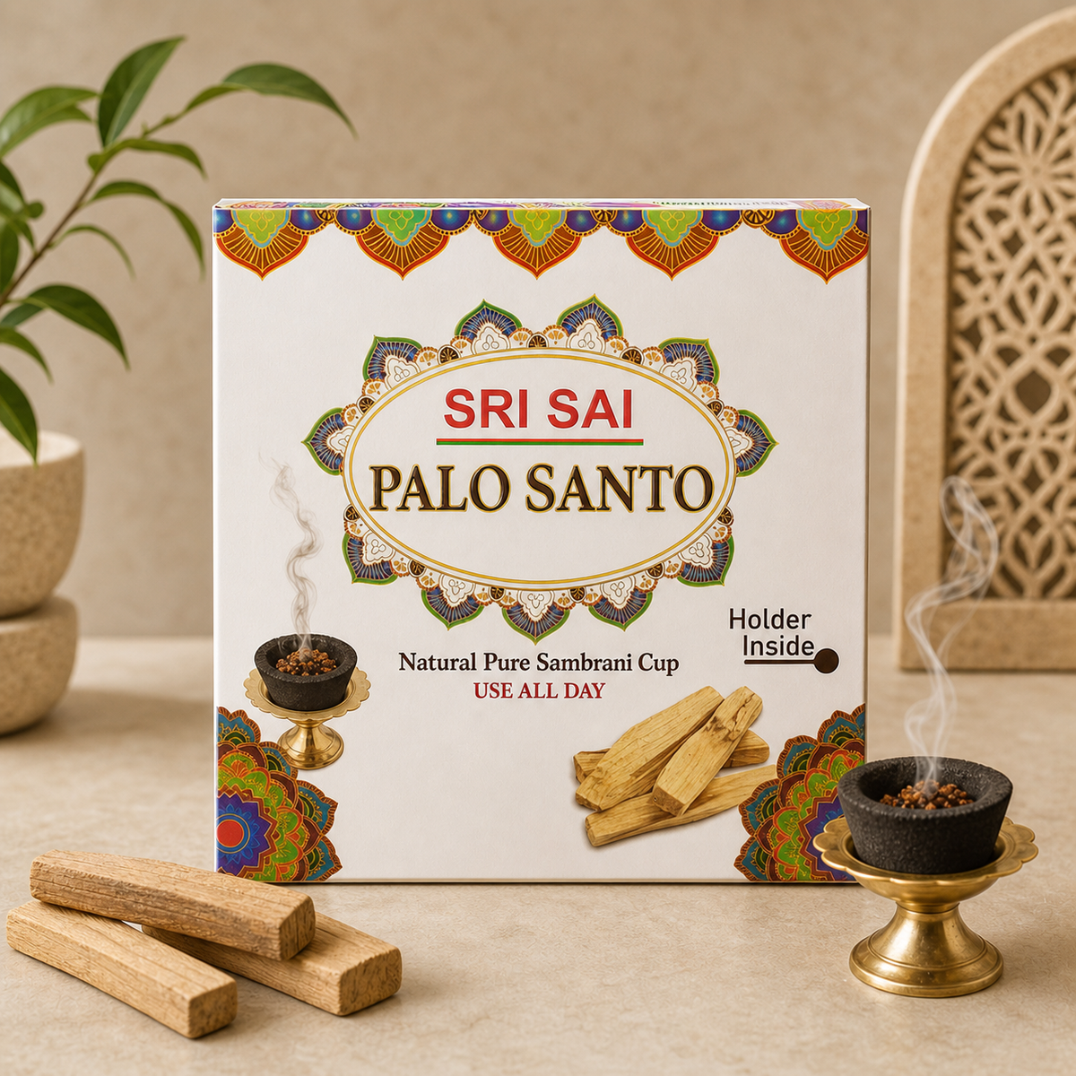 Carbón Activado Sri Sai - Palo Santo