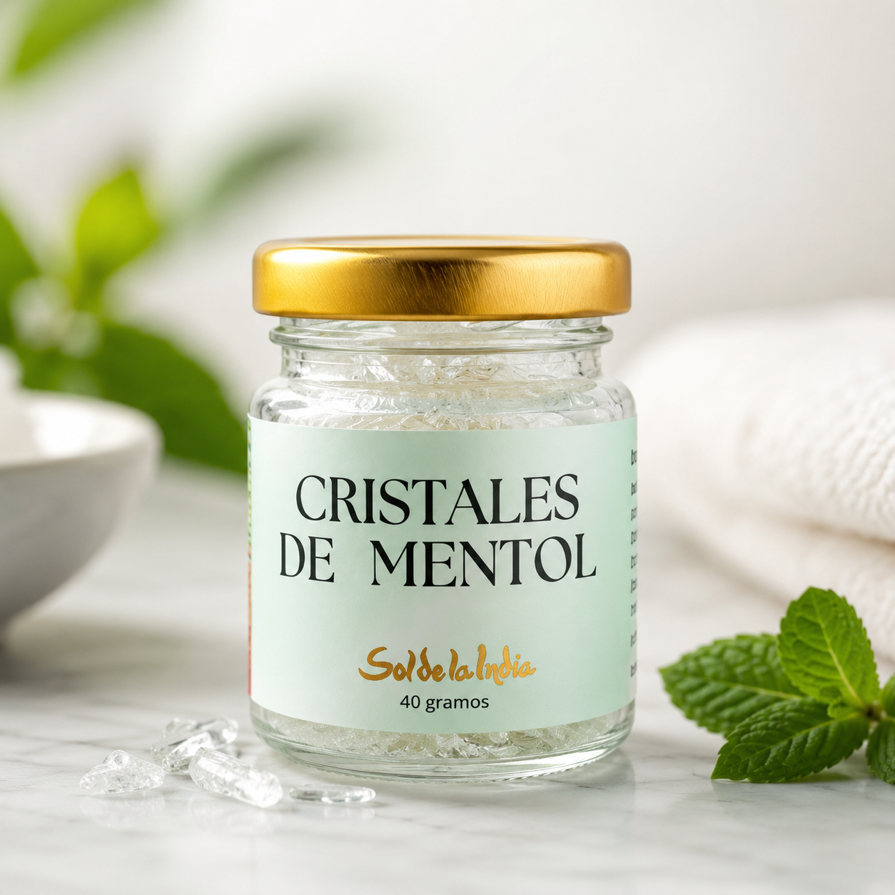 Cristales de Mentol